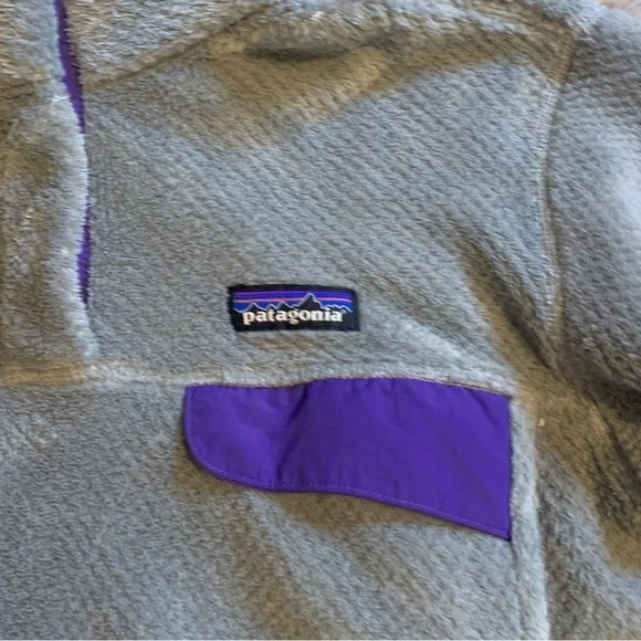 Patagonia Grey Half-Button Fleece Jacket - Picture 4 of 13